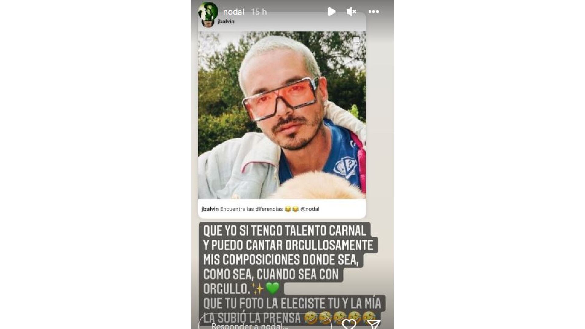 Christian Nodal le contestó a J Balvin Foto: @nodal Instagram