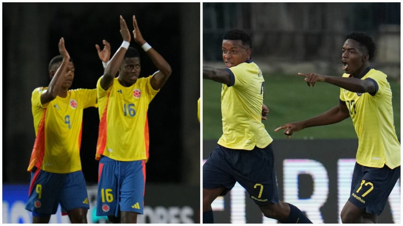 Colombia vs. Ecuador, por el Sudamericano Sub 20.