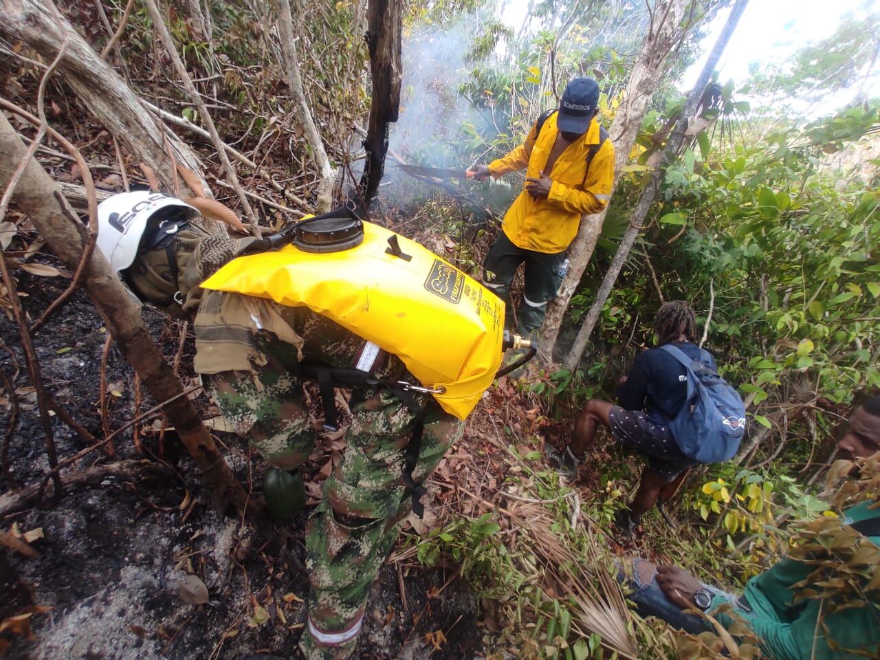 El incendio fue controlado en un 95%