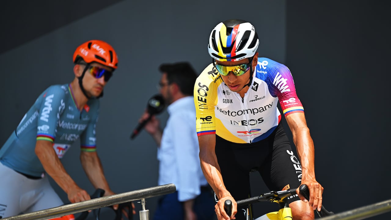 Egan Bernal, ciclista colombiana del Netcompany Ineos.