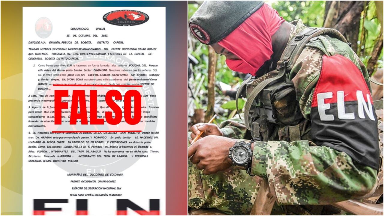 Panfletos intimidatorios en barrios de Kennedy generan temor: ELN asegura que no son suyos y niega relación con el Tren de Aragua