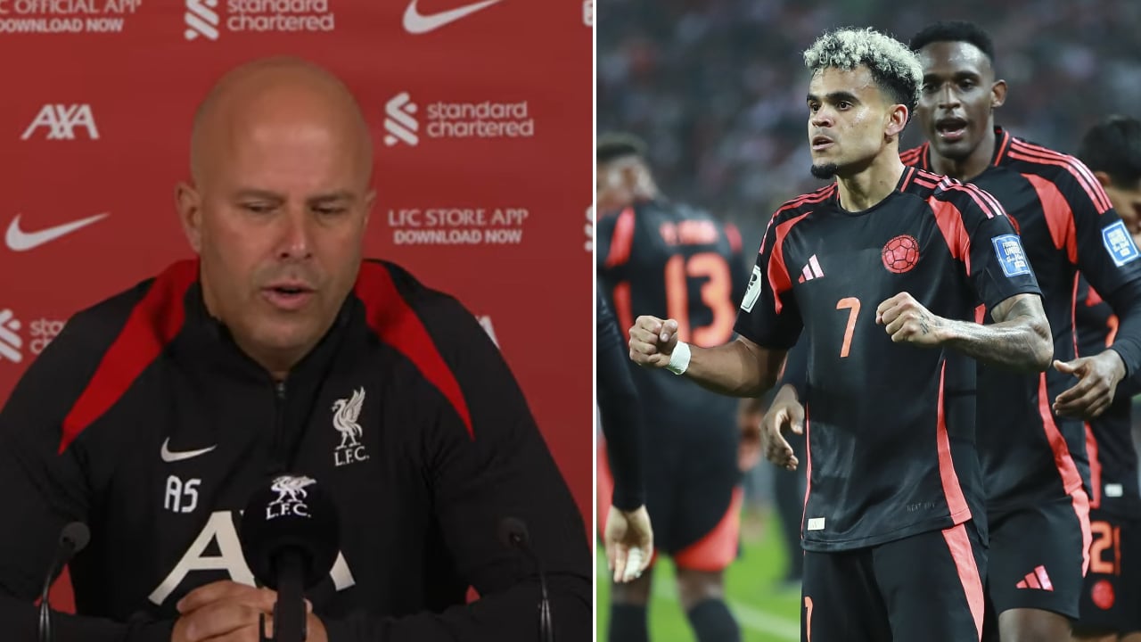 Arne Slot habló sobre los minutos jugados por Luis Díaz en la Selección Colombia