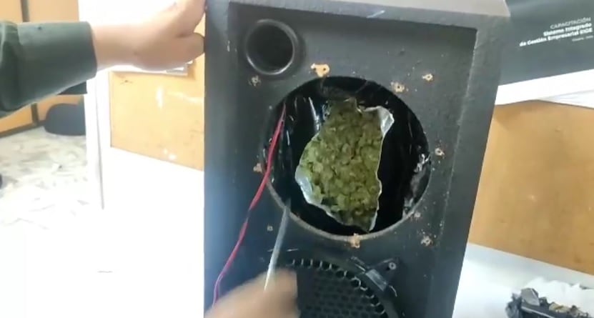 En parlantes pretendían enviar narcoencomienda con 5.000 gramos de marihuana desde Cali hasta Santa Marta.