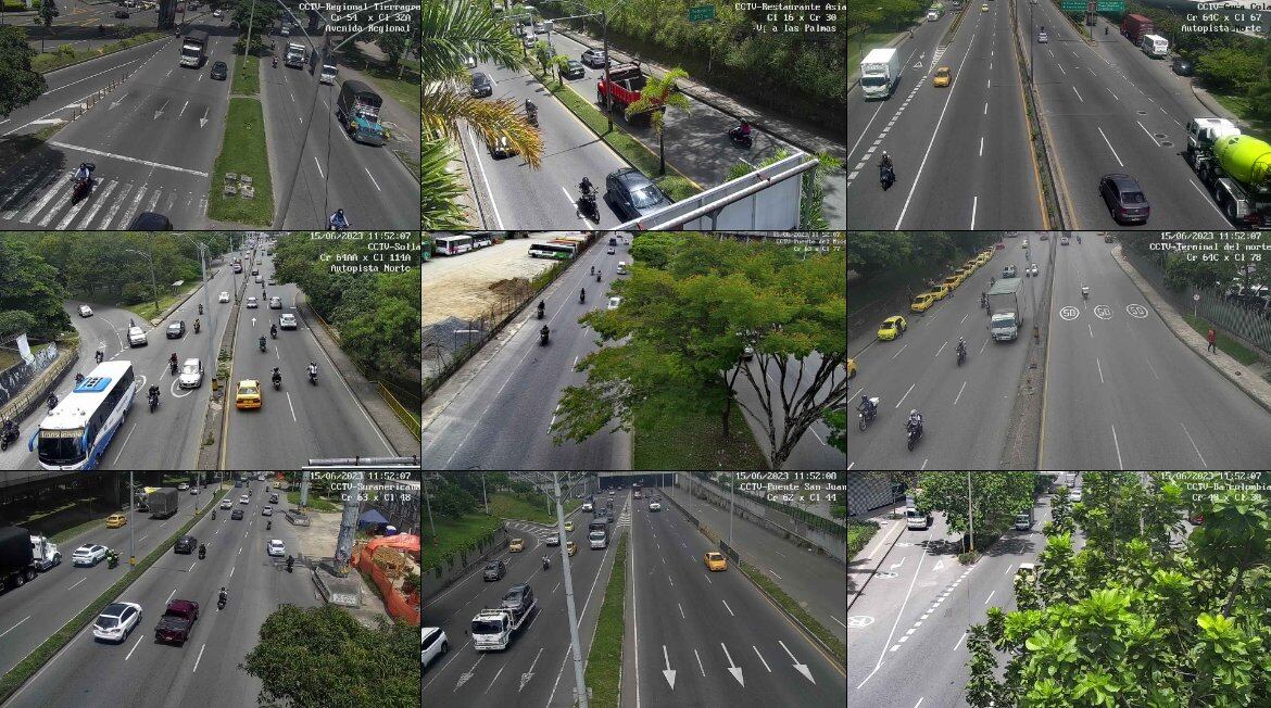 Movilidad en Medellín este jueves, 15 de junio.