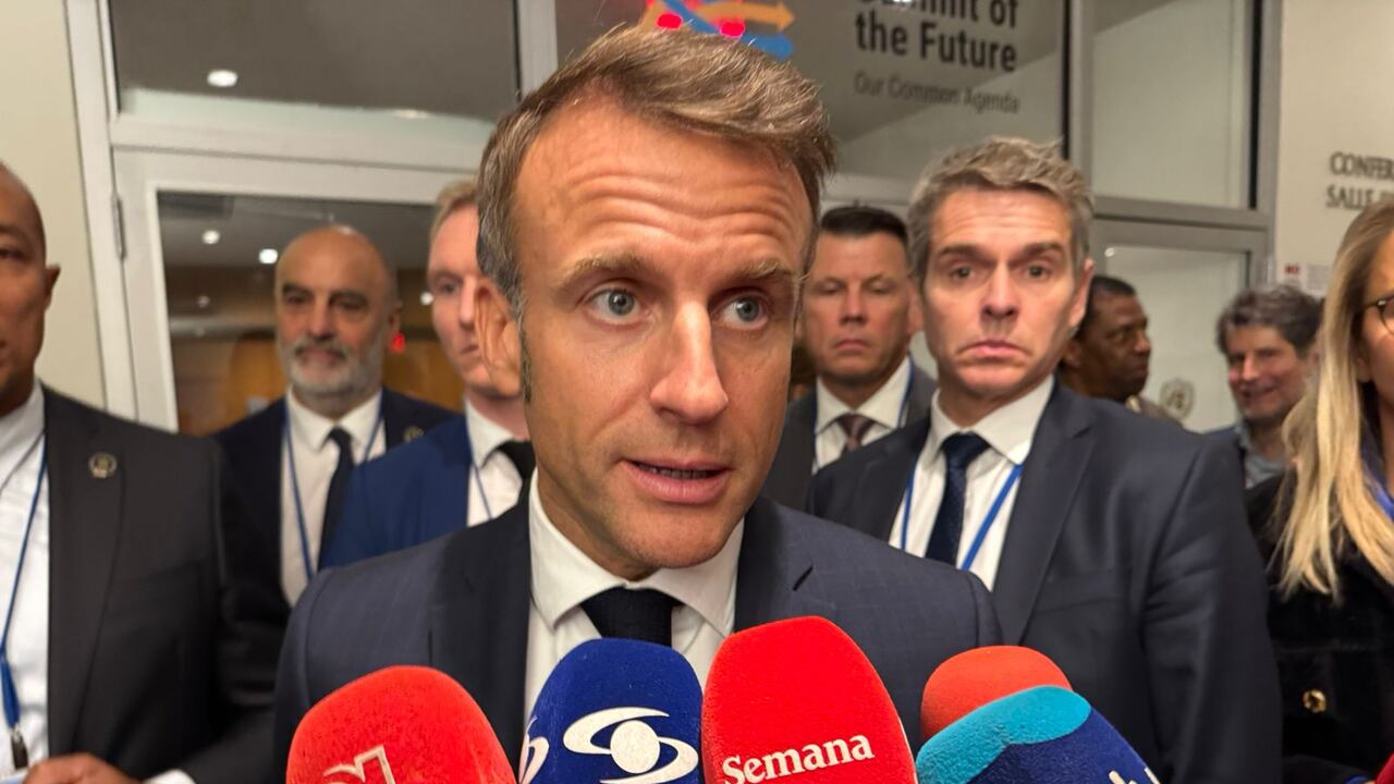 Presidente de Francia, Emmanuel Macron.