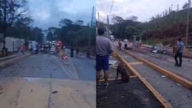 Atentado en el peaje El Mango en el Cauca.