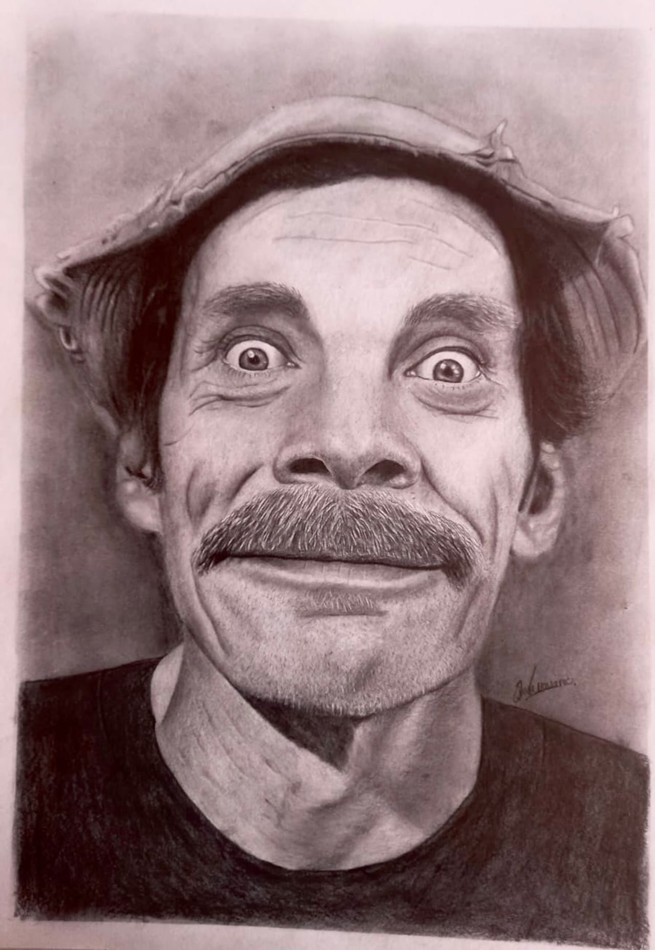 Soldado José Navarro dibuja en las selvas de Colombia