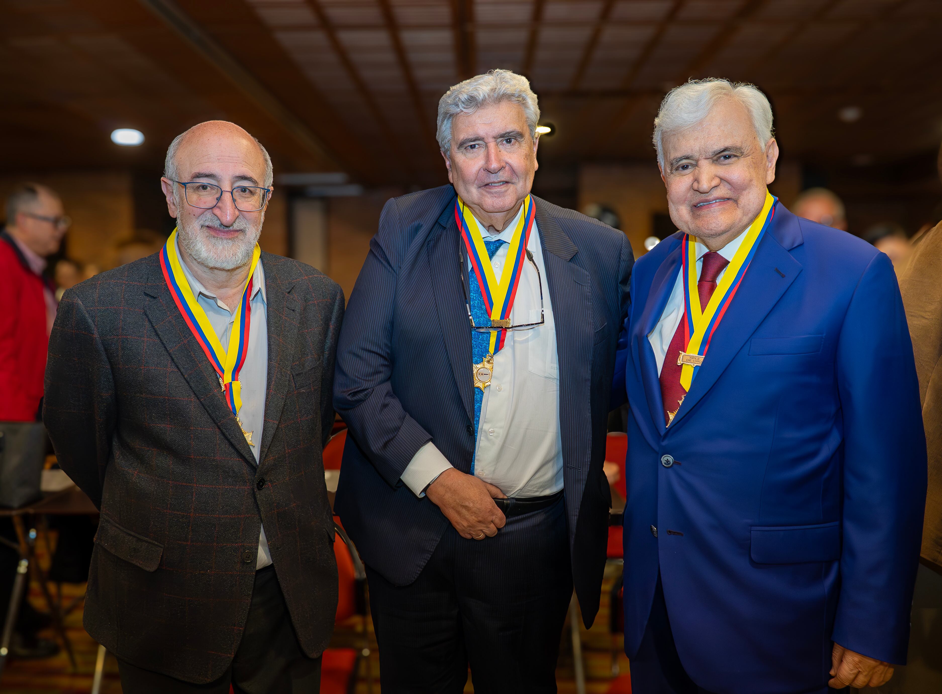 Juan Lozano, Director RCN Radio y La FM; Fernando Molina, ex presidente RCN Radio; Jorge Barón Ortiz, Presidente Jorge Barón Televisión.