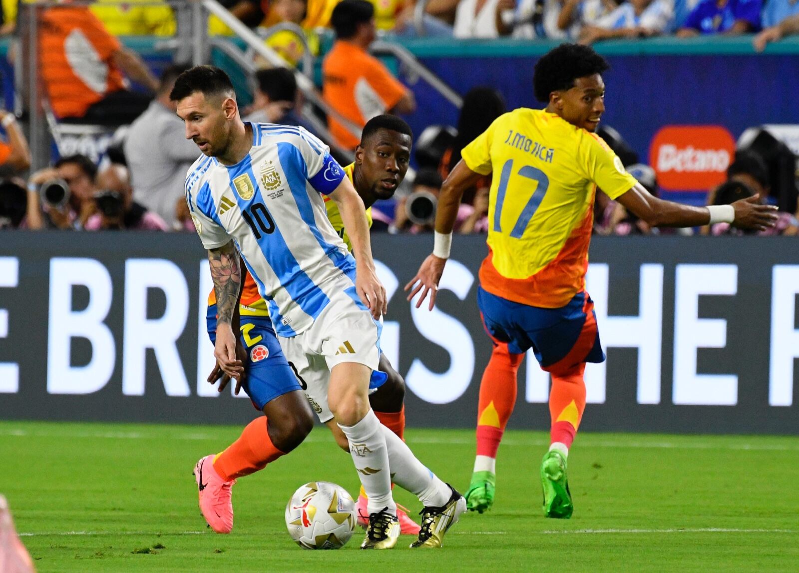 Lionel Messi durante la final de la Copa América 2024.