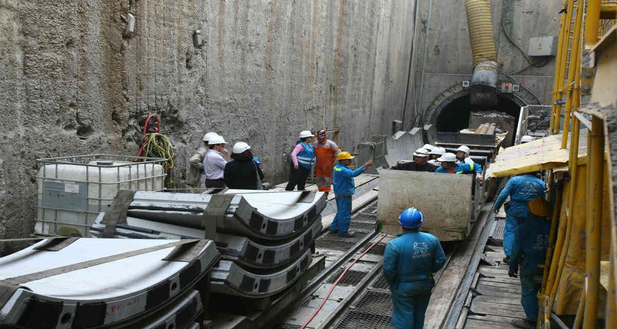 Las obras del interceptor Tunjuelo - Canoas, a cargo del consorcios conformado por Odebrecht y CASS.