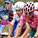 El colombiano está a más de un minuto del líder en la Vuelta.