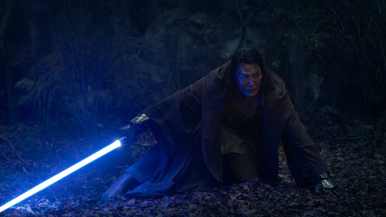 Master Sol (Lee Jung-jae) in Lucasfilm's THE ACOLYTE, exclusively on Disney+. ©2024 Lucasfilm Ltd. & TM. All Rights Reserved.