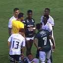 Sergio Mosquera, defensor de Millonarios, fue expulsado por protestarle a Wilmar Roldán