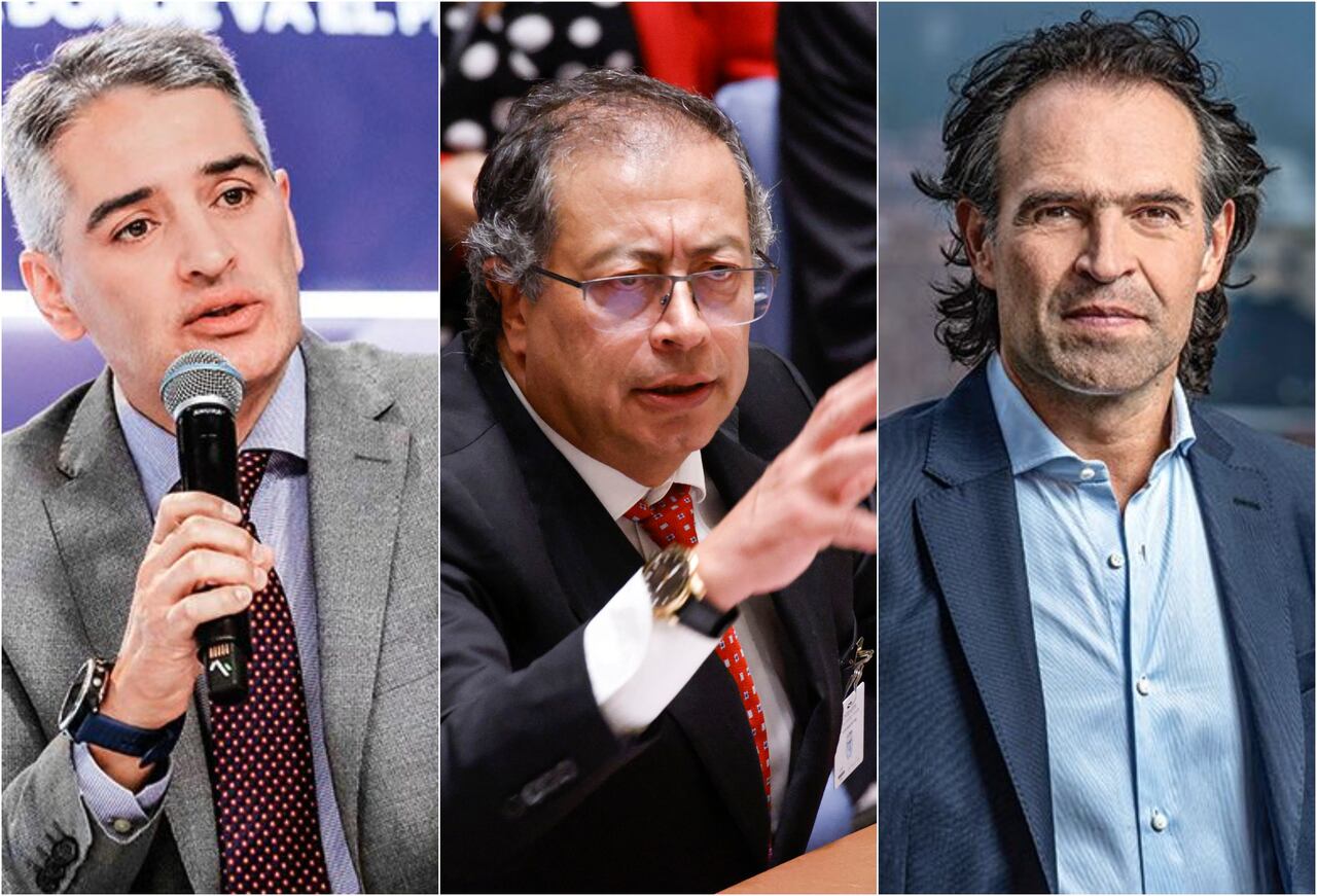 Andrés Julián Rendón, Gustavo Petro y Federico Gutiérrrez