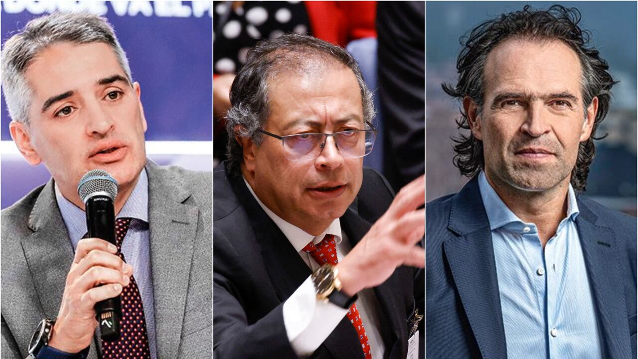 Andrés Julián Rendón, Gustavo Petro y Federico Gutiérrrez