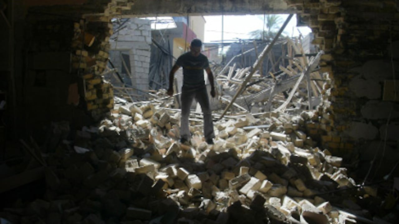 La iglesia Mar Afram en Kirkuk, en el norte de Irak, fue uno de los numerosos blancos de los ataques del lunes pasado.