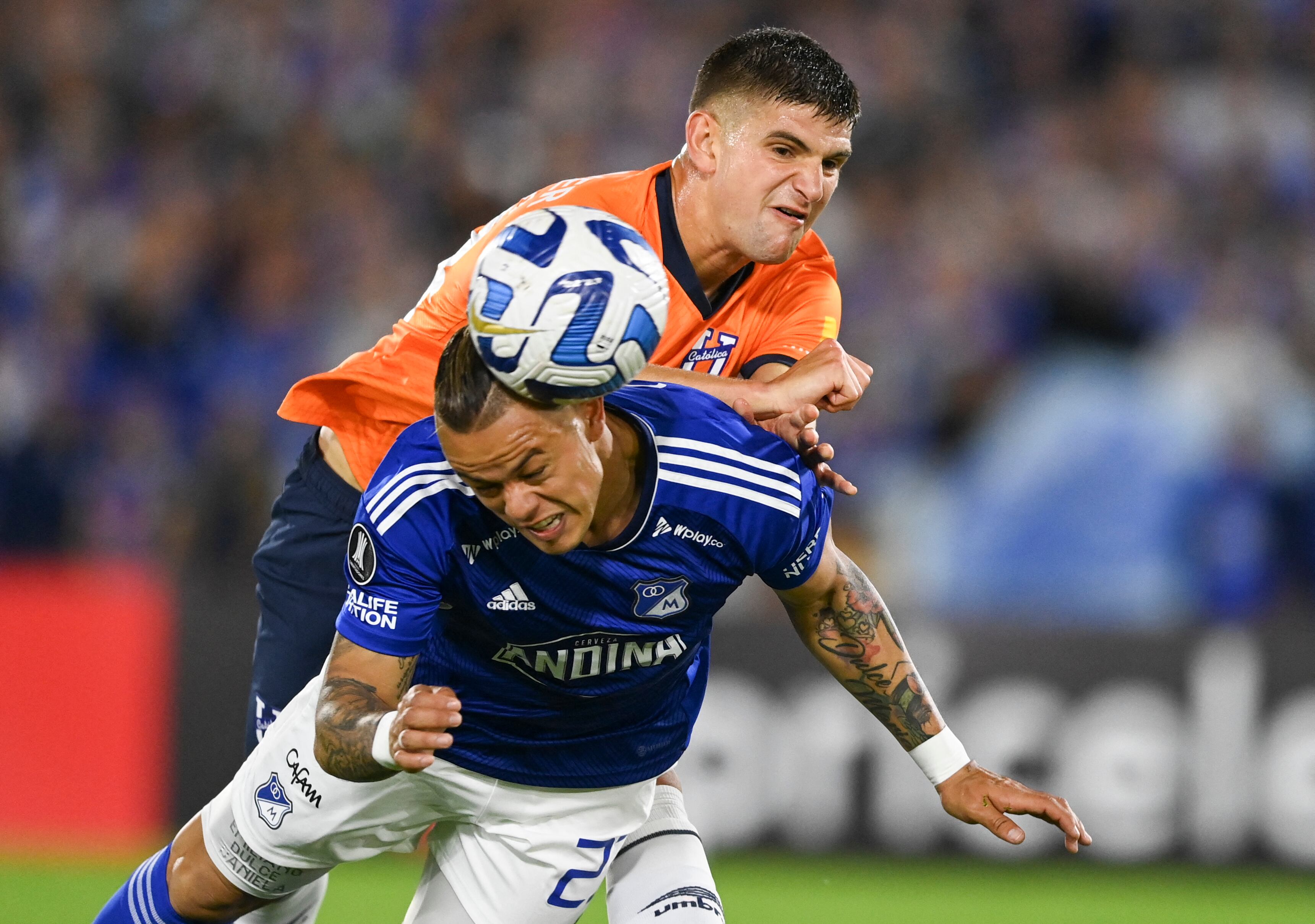 Leo Castro marcó su primer gol oficial en Millonarios.