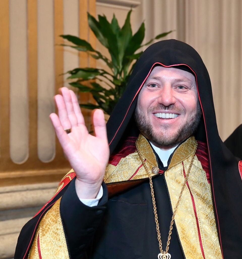 Cardinal Mykola Bychok of the Ukrainian Eparchy Saints Peter and Paul (Melbourne, Australia), during the courtesy visit to the Apostolic Palace. Vatican City (Vatican), December 7th, 2024 (Photo by Grzegorz Galazka/Archivio Grzegorz Galazka/Mondadori Portfolio via Getty Images)