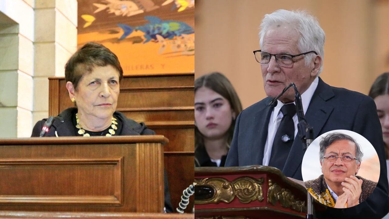 Gloria Gaitán, Miguel Uribe Londoño y Gustavo Petro.