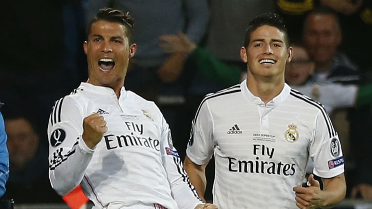 James Rodríguez y Cristiano Ronaldo