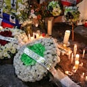 Masacre en el Huila de Policias, homenaje Foto Esteban Vega