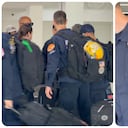 Equipo de rescate de Estados Unidos llegando a Colombia.
