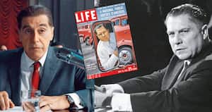 Hoffa, interpretado en la película por Al Pacino, dirigió el sindicato de camioneros y fue una figura importante en la política norteamericana de mediados del siglo XX.