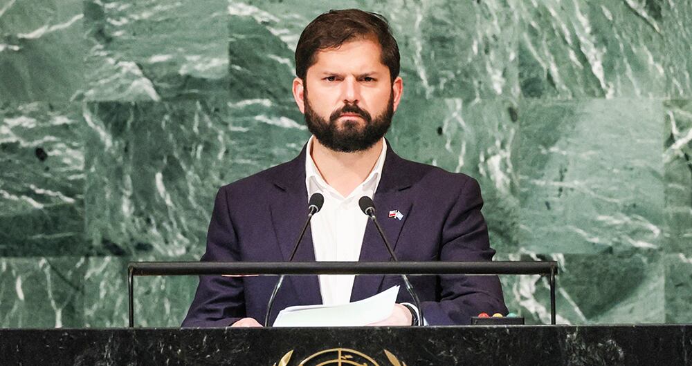 Agachando la cabeza: Gabriel Boric, sorprendió con sus palabras ante la Asamblea General de Naciones Unidas en Nueva York