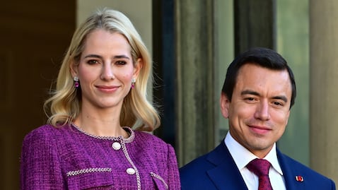 Presidente y primera dama de Ecuador.