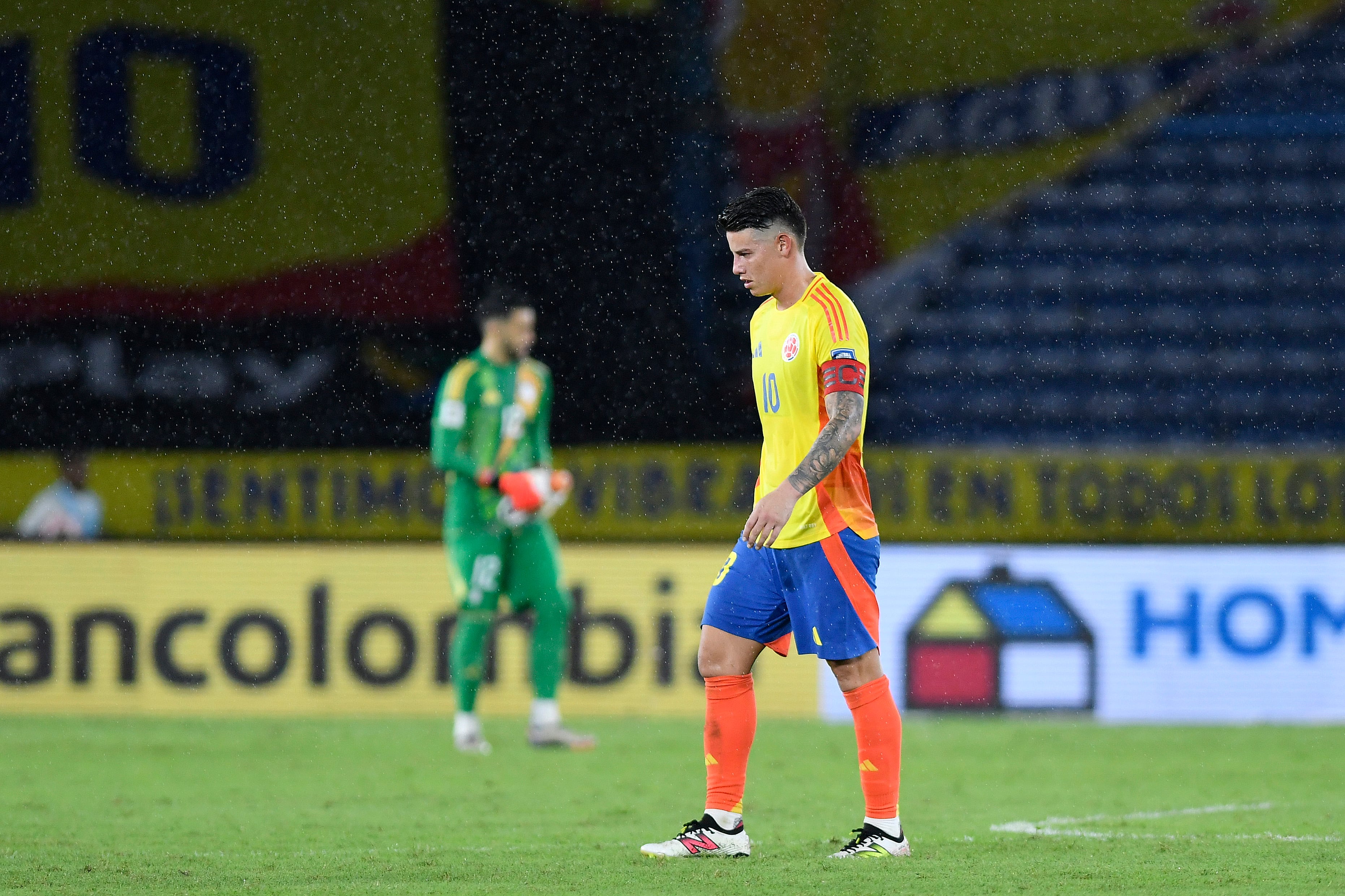 Furiosa reacción de James tras perder con Ecuador.