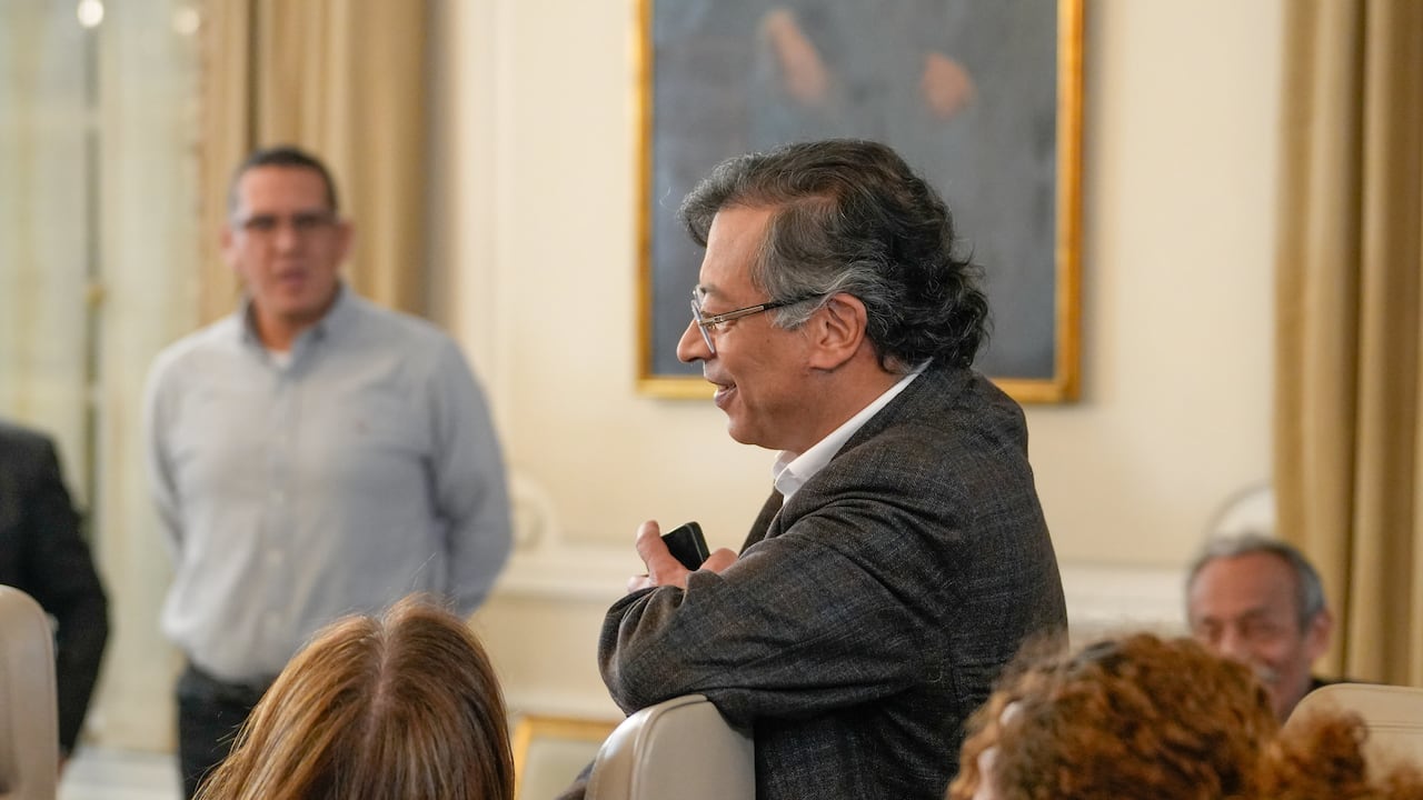 El presidente, Gustavo Petro, en el consejo de ministros del 15 de septiembre de 2025, en Bogotá