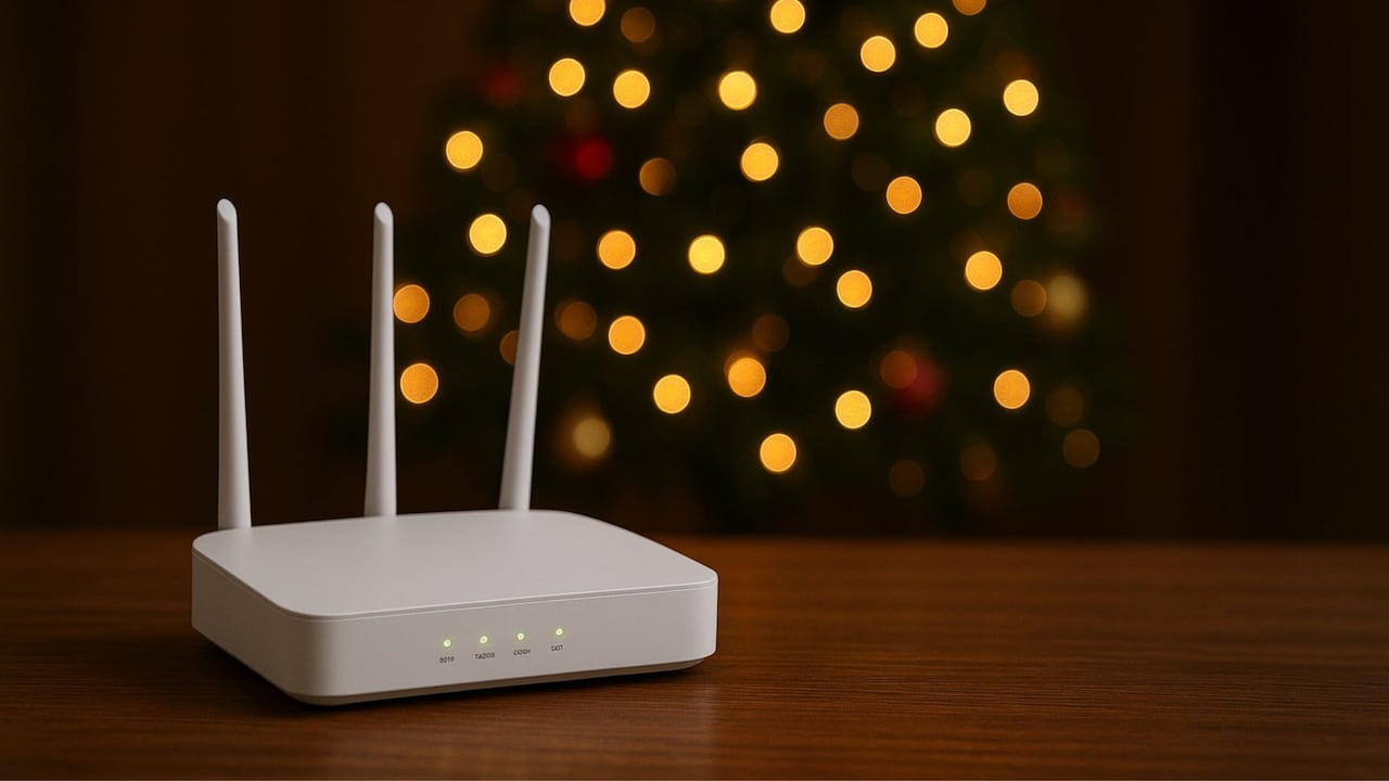 La señal wifi se puede volver interferente e inestable durante Navidad.