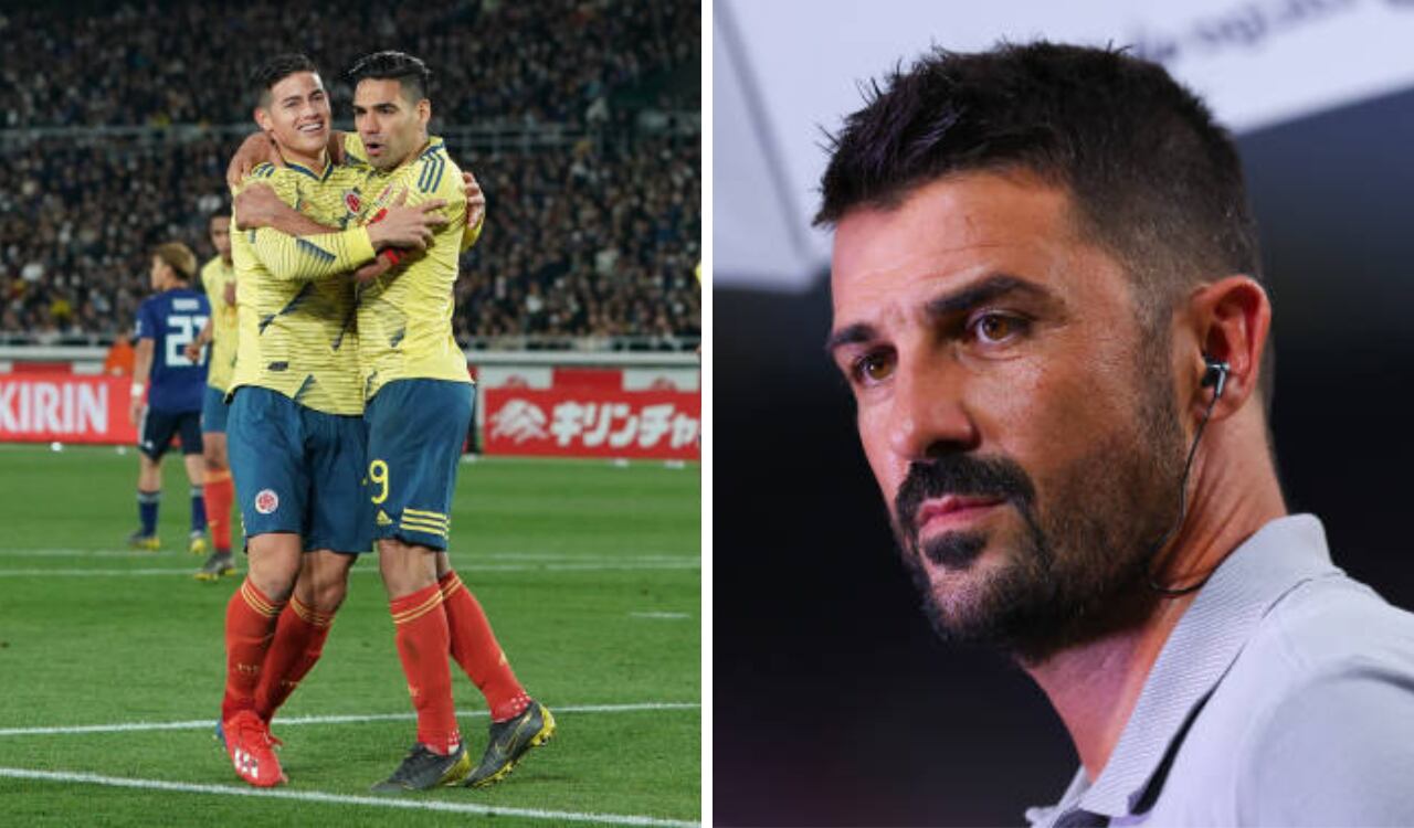 David Villa resaltó la carrera de Falcao, James Rodríguez y Luis Díaz