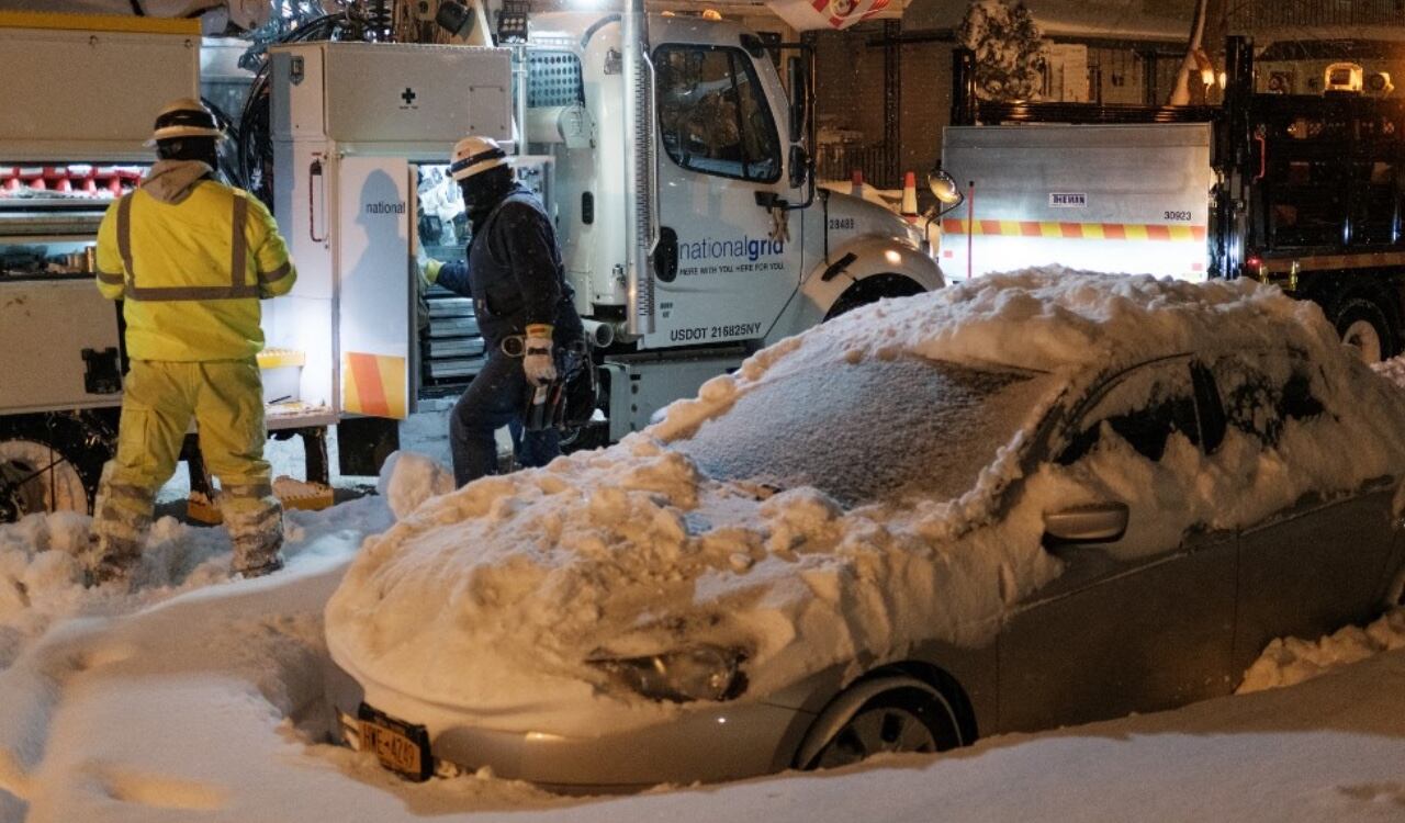 La joven de 22 años quedó atrapada en medio de la tormenta de nieve (foto de referencia).