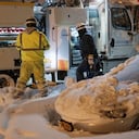 La joven de 22 años quedó atrapada en medio de la tormenta de nieve (foto de referencia).