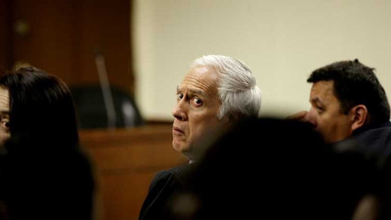 Samuel Moreno durante la lectura de fallo.