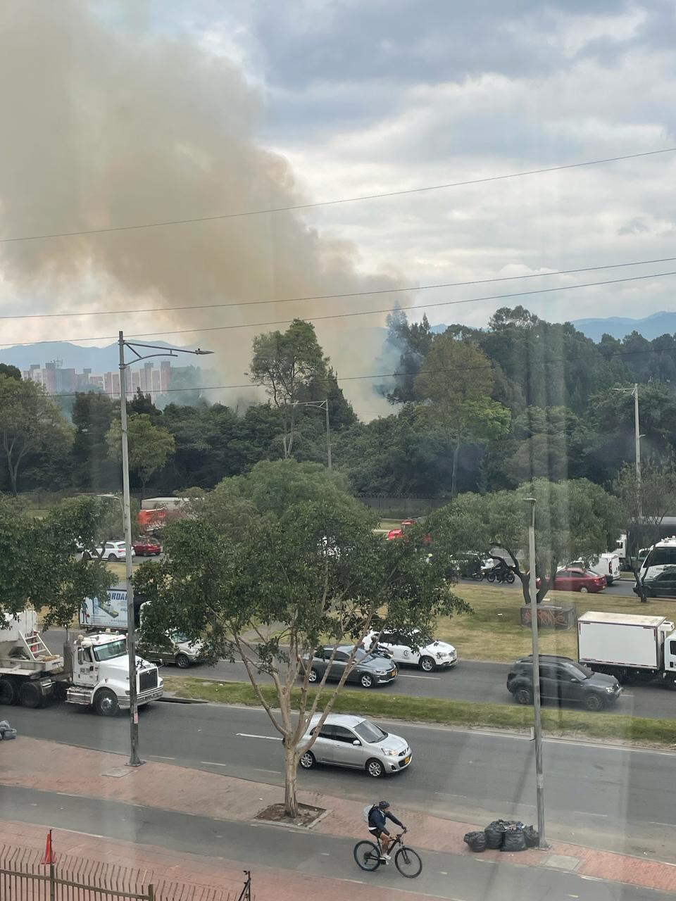 Incendio en la Avenida Boyacá