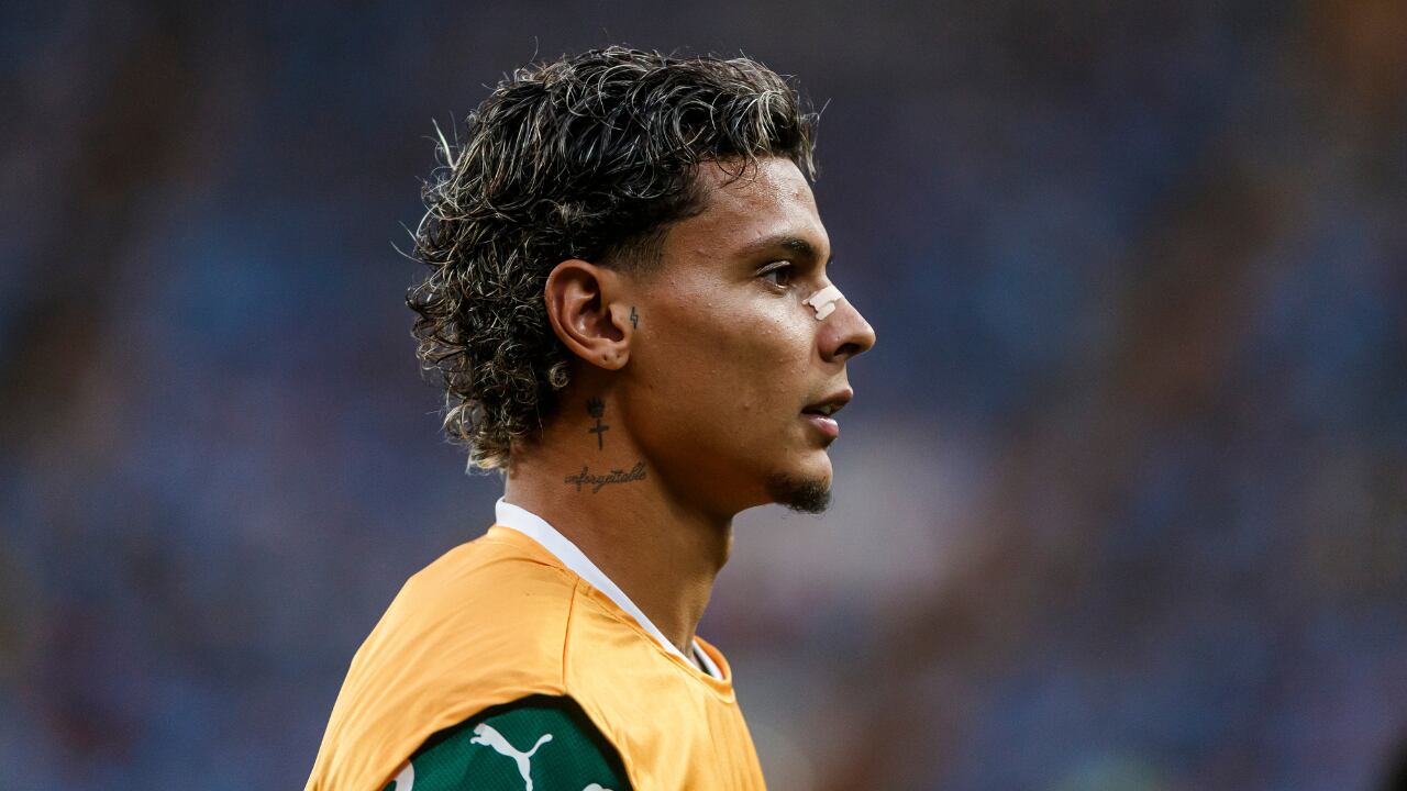 Richard Ríos en Copa Libertadores con Palmeiras