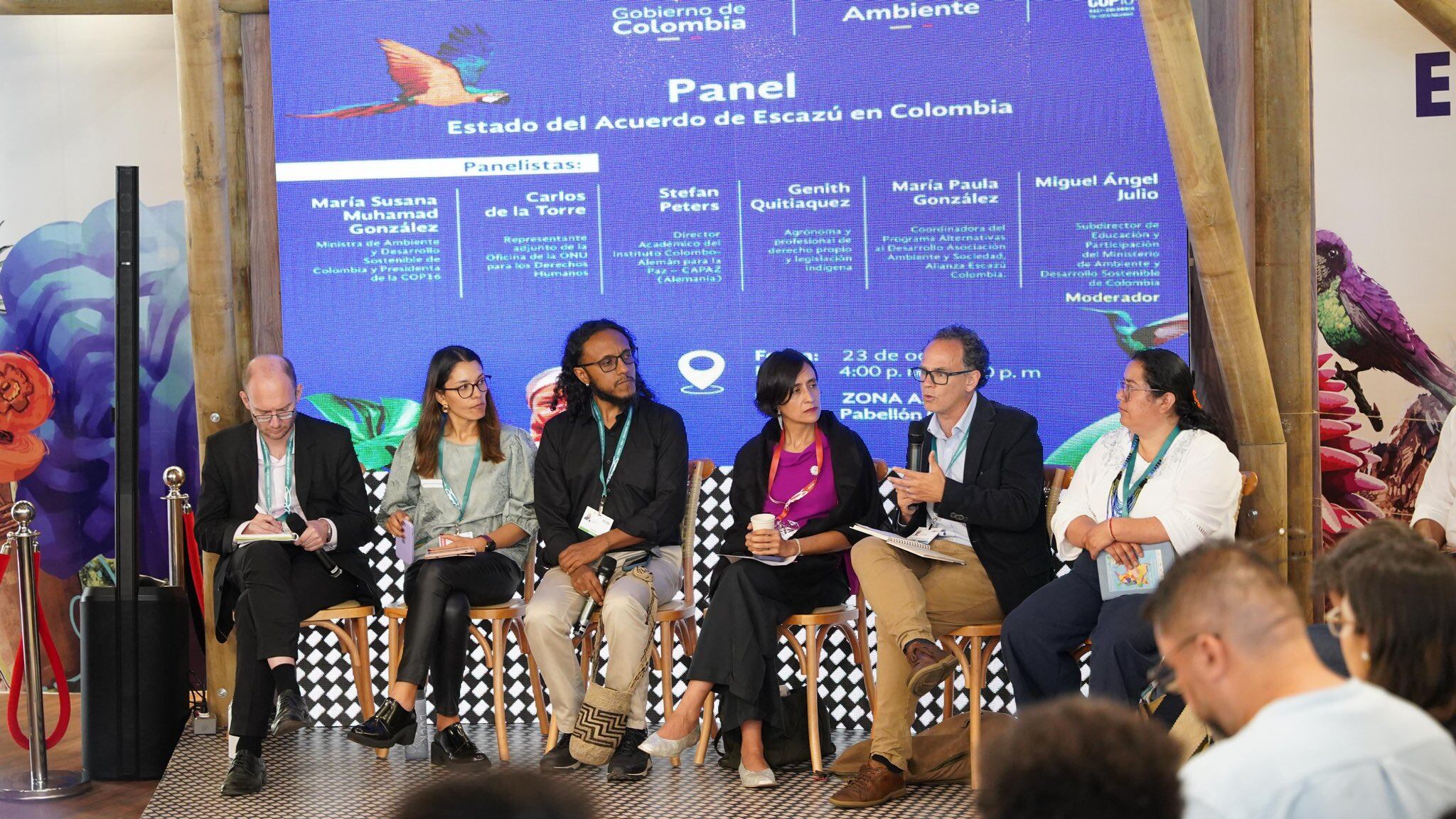 Líderes del mundo debaten sobre el Acuerdo de Escazú en la COP16.