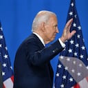 Joe Biden durante la conferencia de la OTAN