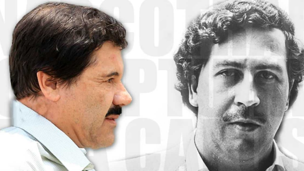 El 'Chapo' Guzmán y Pablo Escobar.
