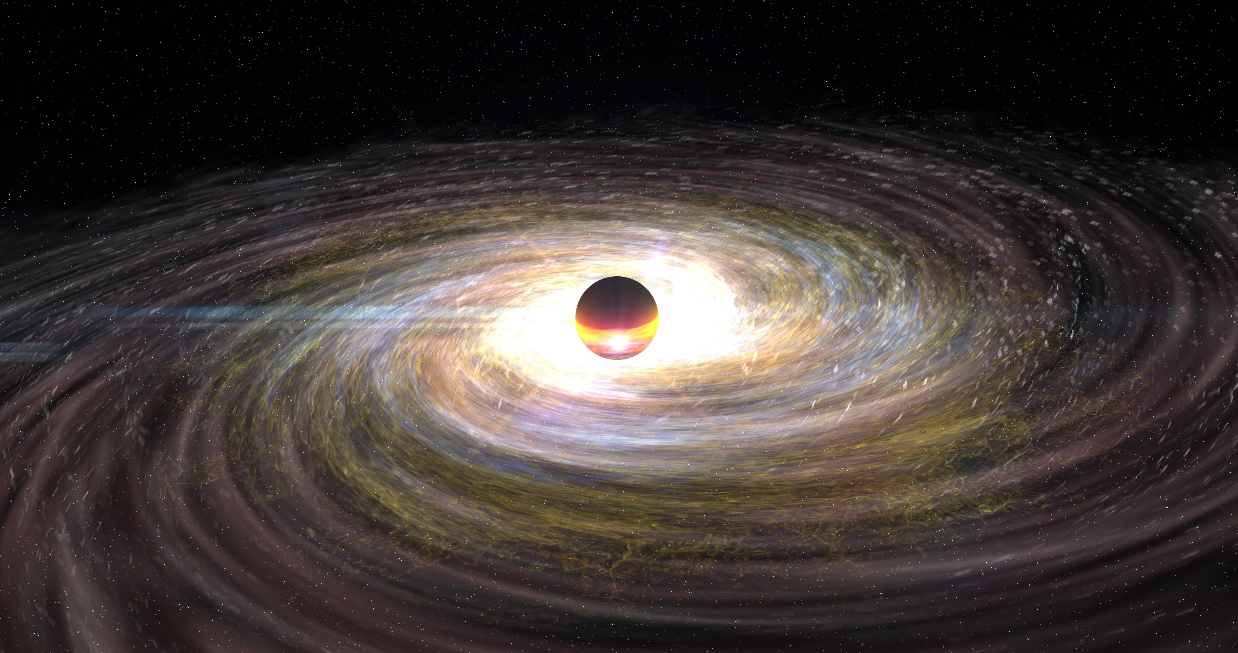 Los agujeros negros supermasivos son enormes objetos cósmicos.