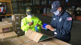 La Policía Fiscal y Aduanera interceptó contenedores con medicamentos falsos para combatir la covid-19 que iban para Venezuela.