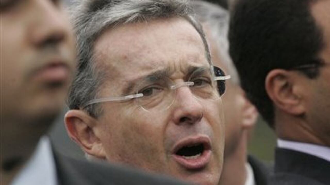 Presidente de Colombia, Álvaro Uribe Vélez.