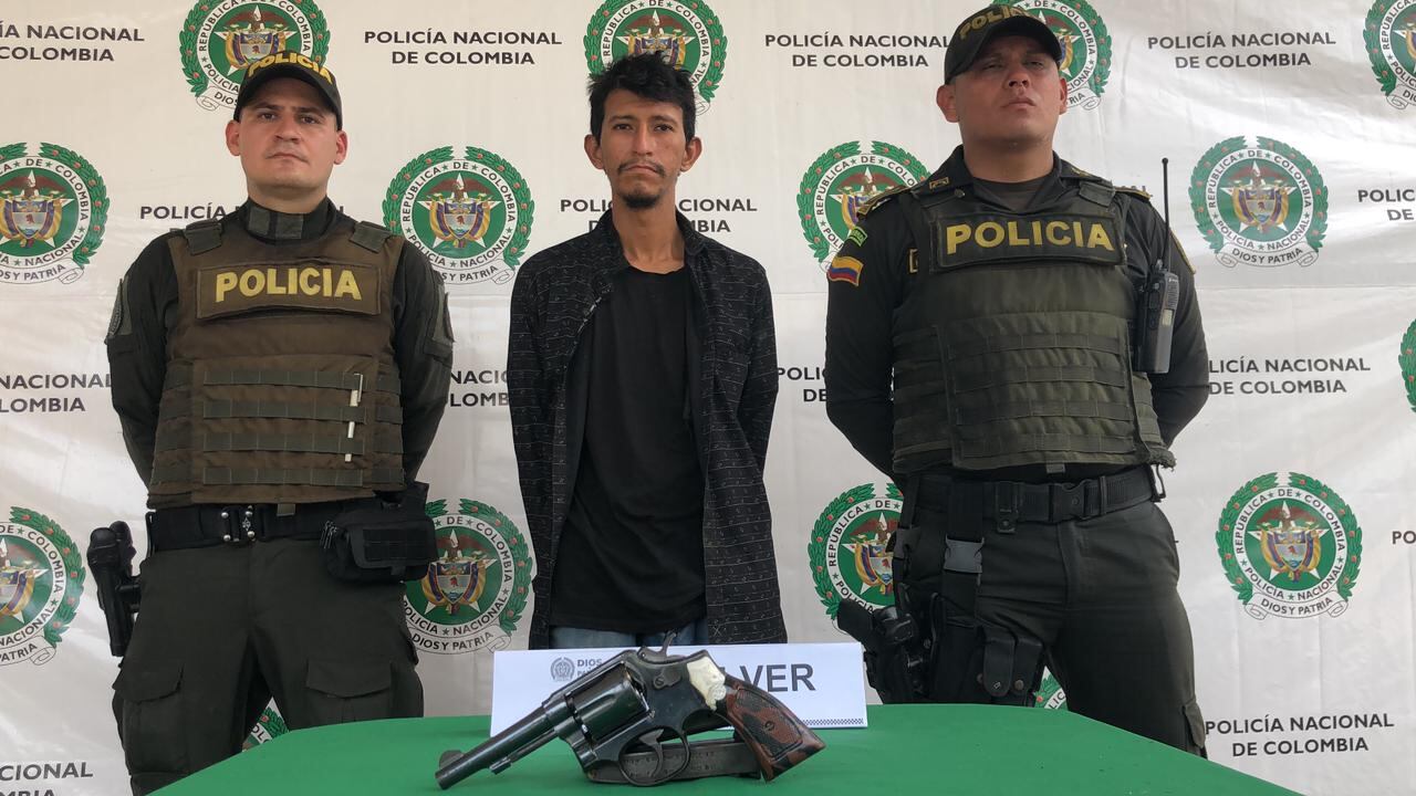 El agresor le hallaron el arma que accionó contra la víctima.