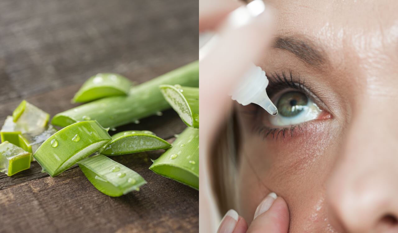 Aloe vera, sábila, ojos, ojo