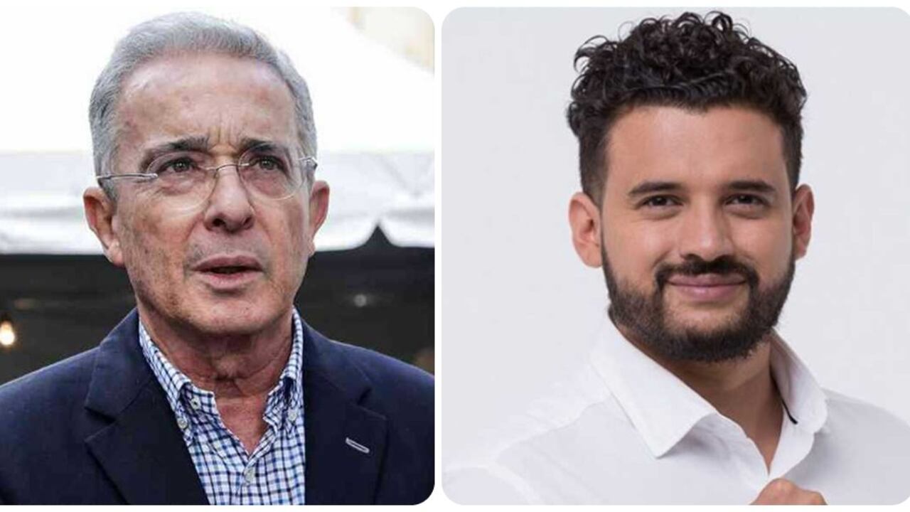 Álvaro Uribe e Inti Asprilla.