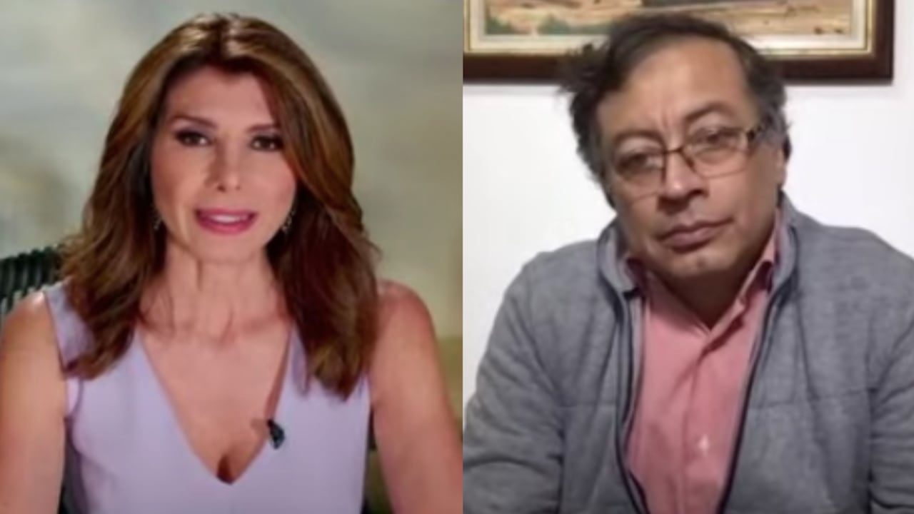 Patricia Janiot y Gustavo Petro