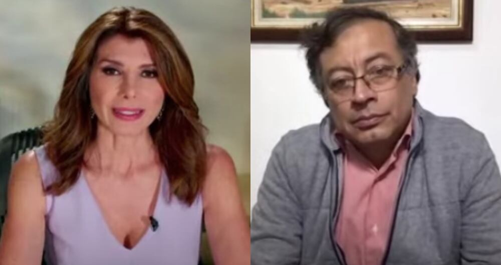 Patricia Janiot y Gustavo Petro