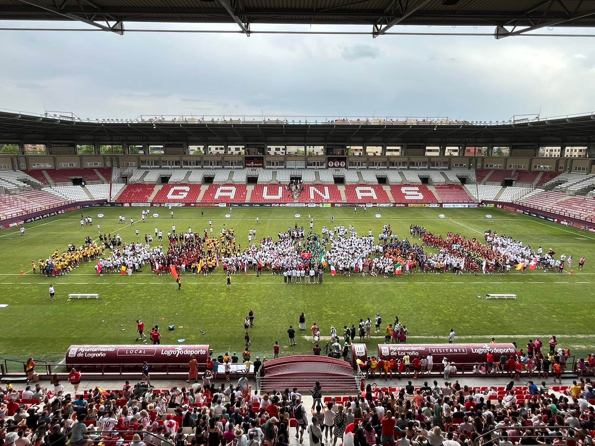 Inauguración del Campeonato del Mundo Sub-24 de Ultimate Frisbee en Logroño, España.